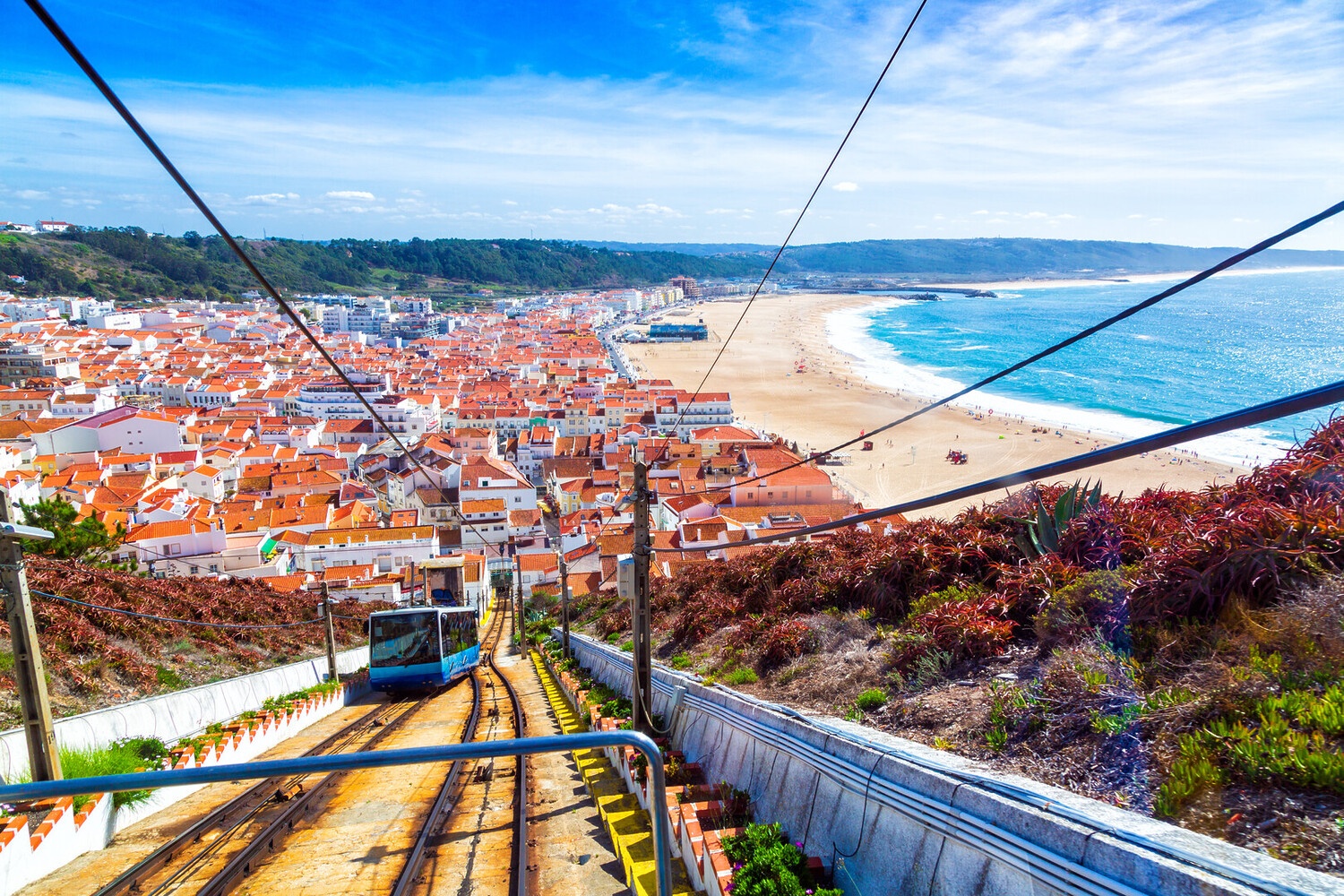 Nazaré funicolare e spiaggia